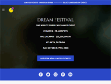 Tablet Screenshot of dreamfestival.org